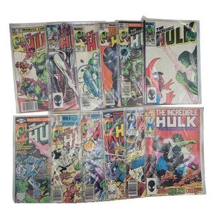 The Incredible Hulk Comic Book Lot Of 12 Marvel Vintage Issues Collectible Set